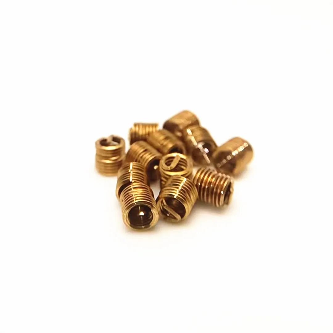M4*0.7 Phosphor Bronze Wire Thread Insert Non-Magnetic Copper Brace Sheath Made of Steel and Stainless Steel