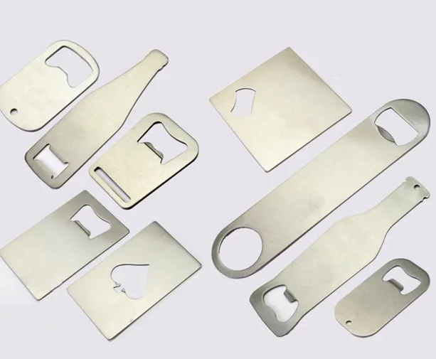 Sublimation Blanks Stainless Steel Metal Keychain Flat Bottle Opener