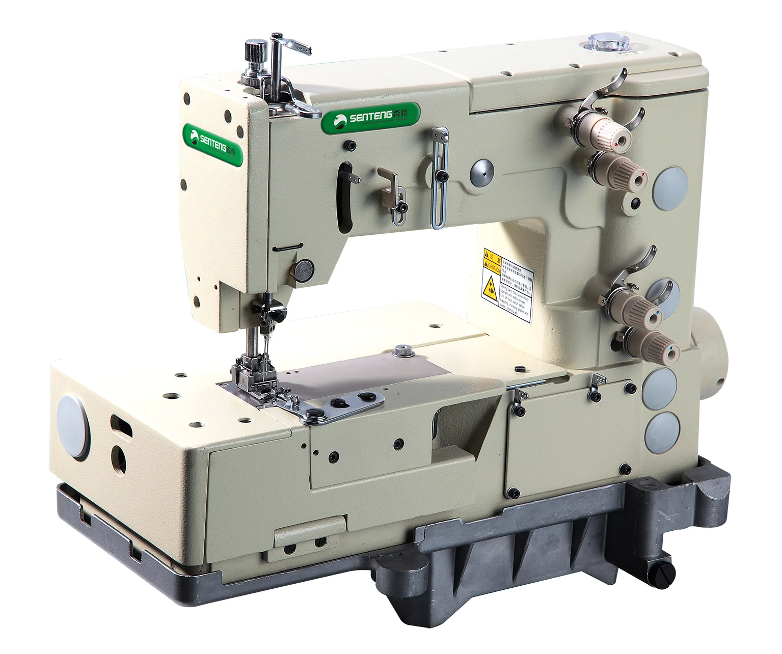 ST- 1302-4W 1 or 2 Needle Flat-bed Double Chain Stitch Picotting Multi-needle Sewing Machine