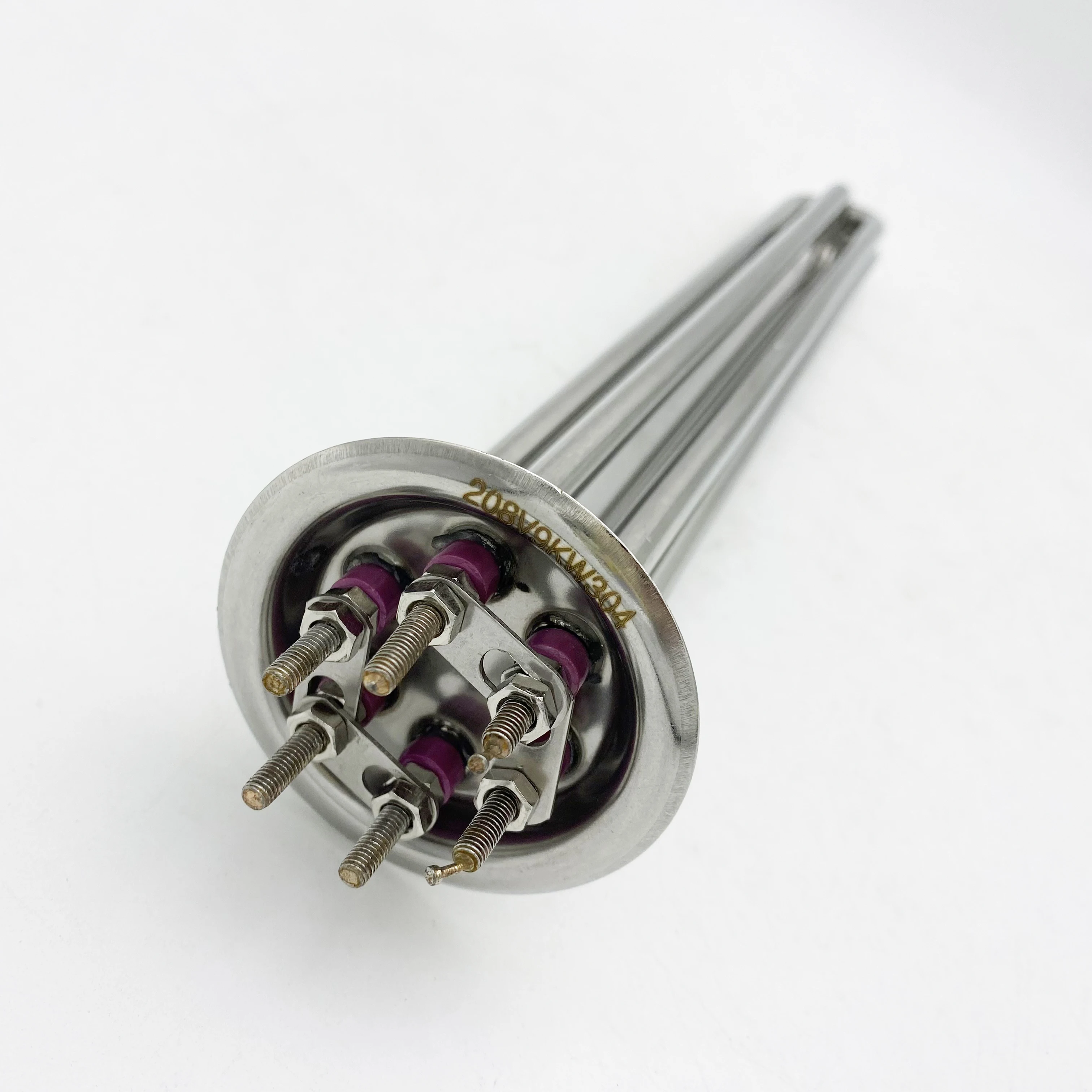 Customized 220V 380V 3Kw industrial heating rod electric flange immersion water heater