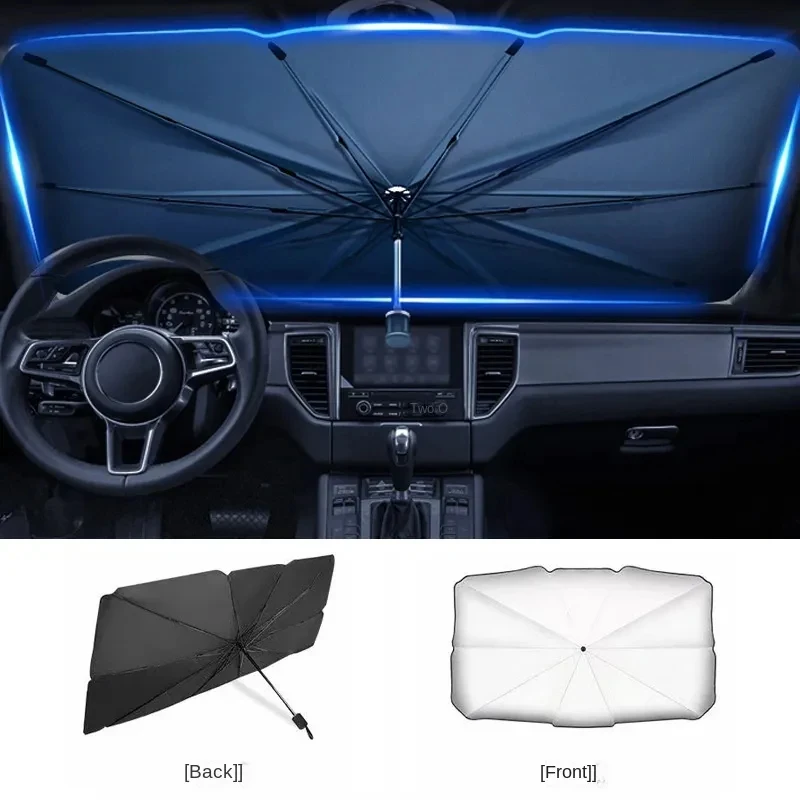 Car Front Window Sunshade Cover Sun Shade Windshield Visor Windscreen Folding Auto UV Protection Curtain Styling Accessories