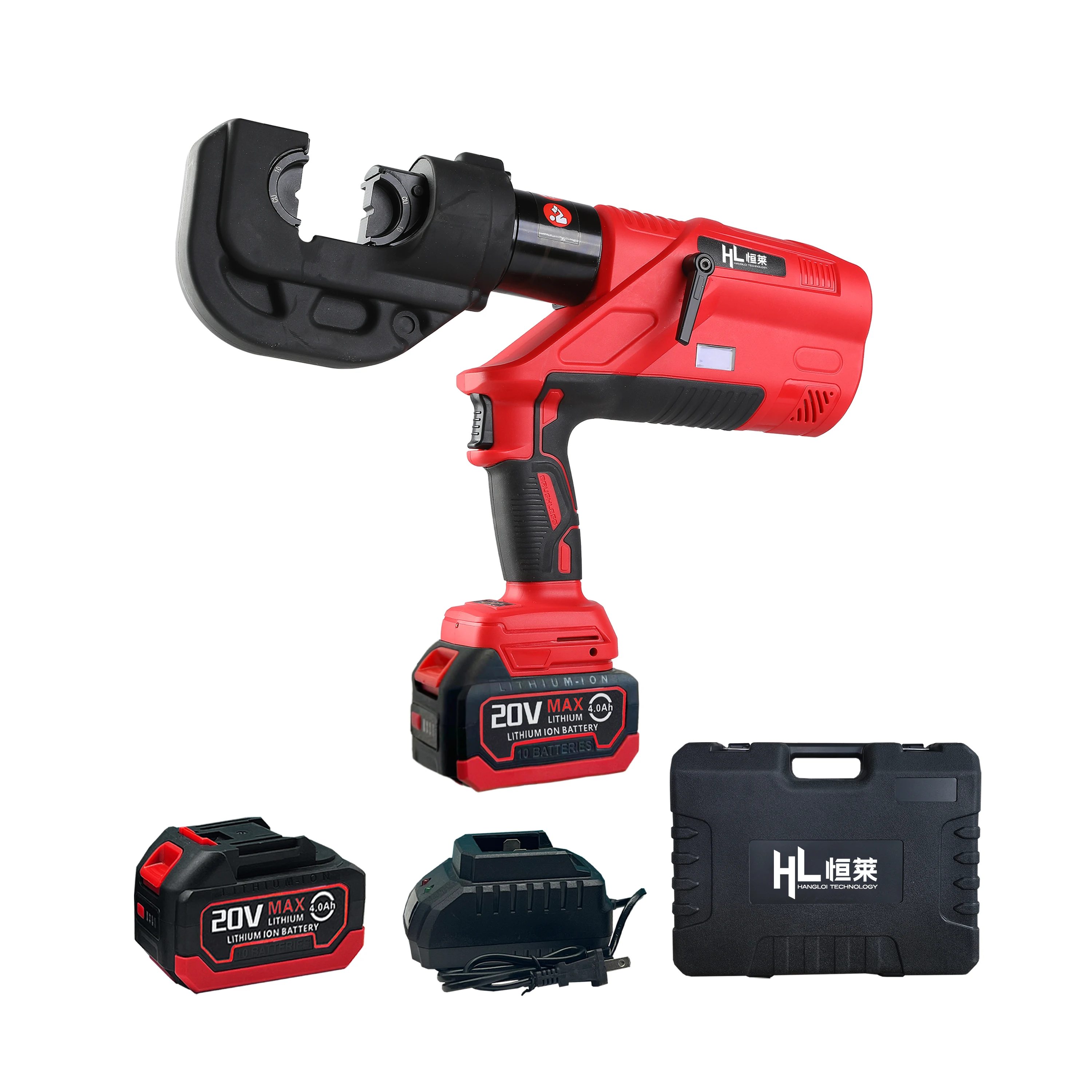 HL-YY09-400 700bar Battery Cu16-mm2 Hydraulic Cable Crimper Connector Copper Cordless Crimping Tool