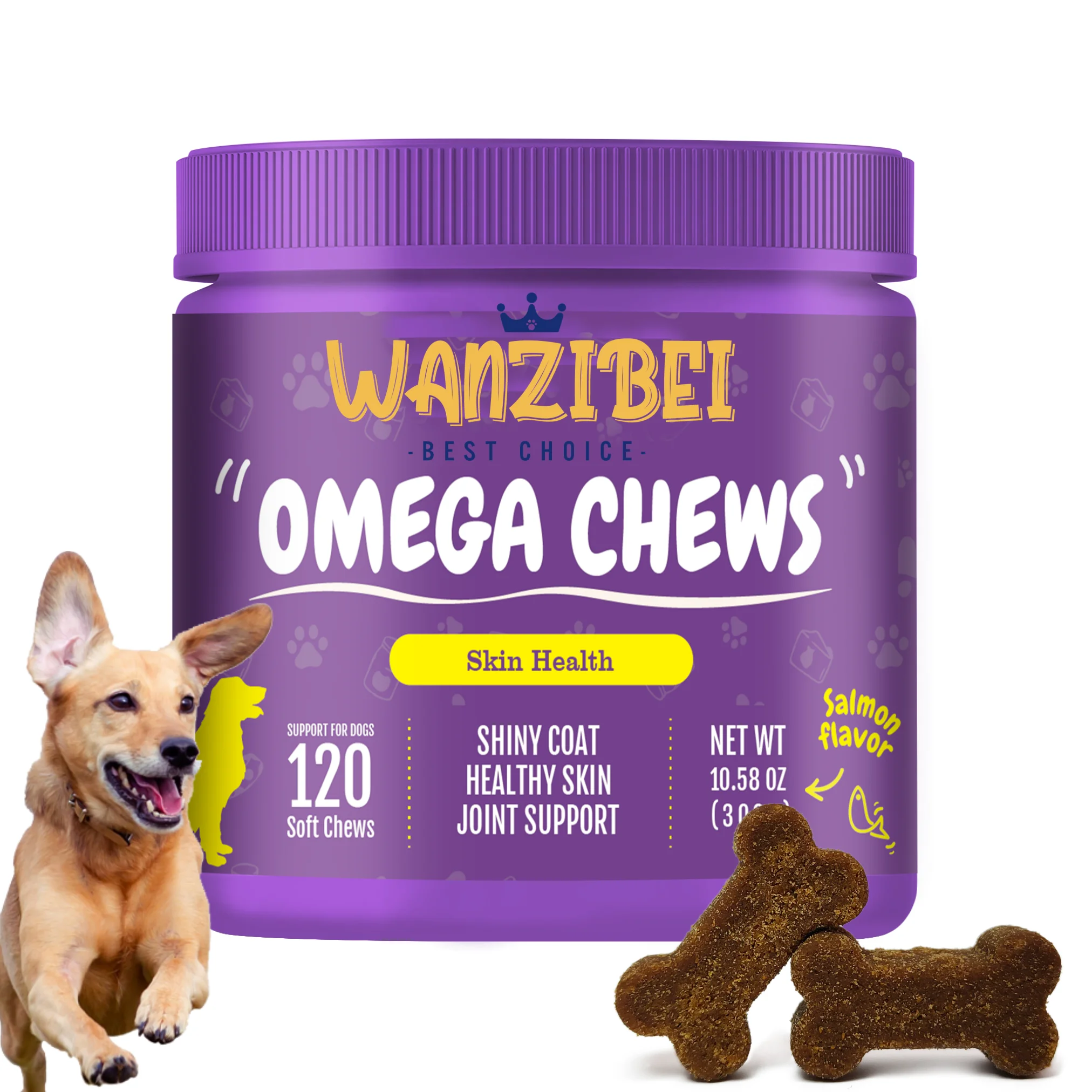 Жидкость для собак Wanzibei Omega 3 из аляски с рыбьим маслом пищевая добавка снижения аллергии на волосы и снятия