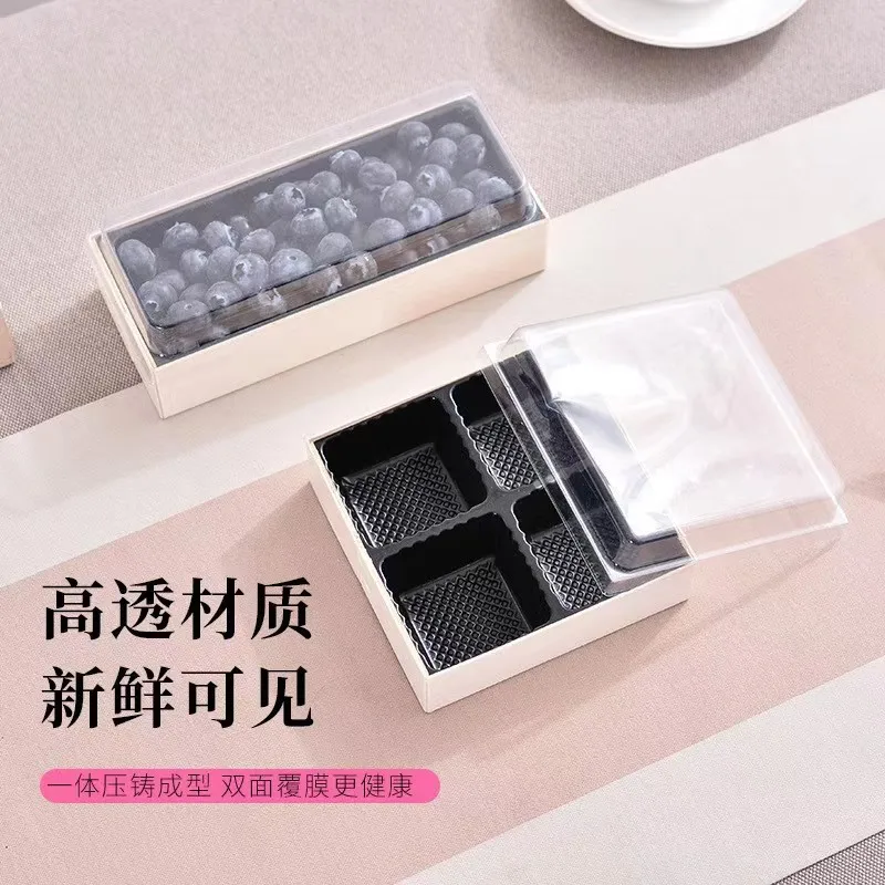 Jiugong Disposable Wooden Hot Pot Takeout Box Grid Packing for Duck Roast Marinated Ingredients Cooked Food Platter Paper Boxes