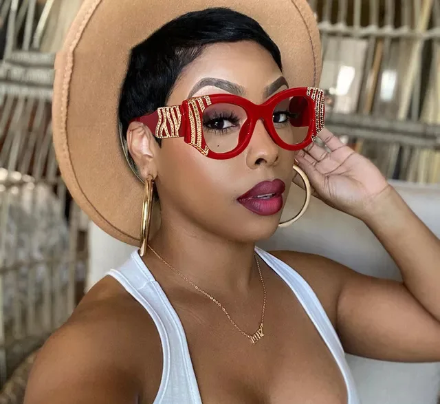 Fashion Personality Women Oversized Sunglasses Luxury Brand Designer Big Frame Sun Glasses Retro Female Cat Eye Sunglasses Uv400