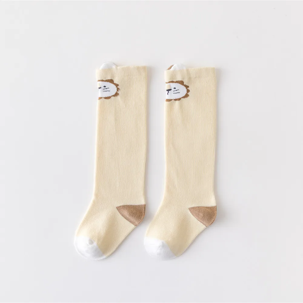 BSM449 New Year Goods 2025 Most Popular Autumn Winter Newborn Baby Long Socks Korean Trends Cute Cartoon Knee Over Baby Sock
