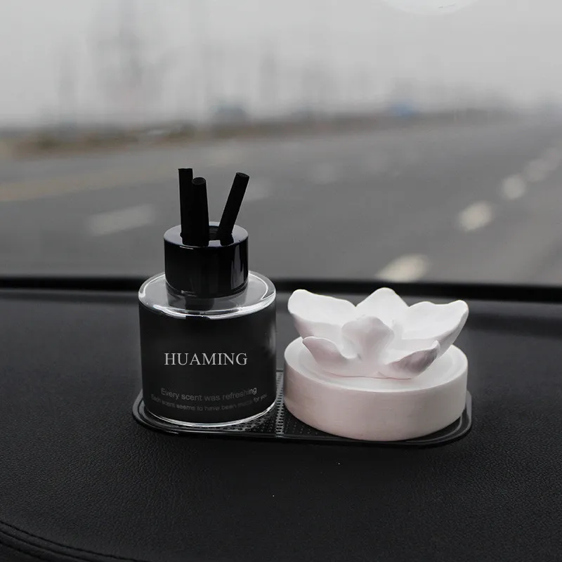 Huaming New Creative Phalaenopsis Gypsum Car Diffuser Scented Stone Home Decoration Bedroom Car aroma Air Freshener Fragrance