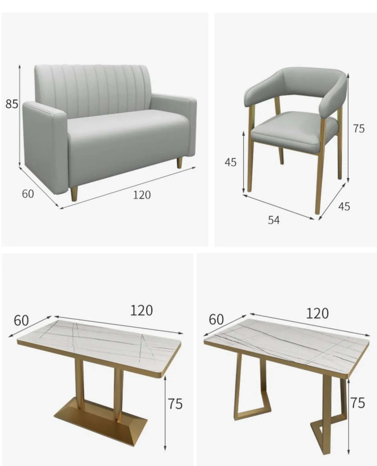 light luxury modern restaurant booth seat high back sofa sets cafe bench seating fast food colorful restaurant furniture