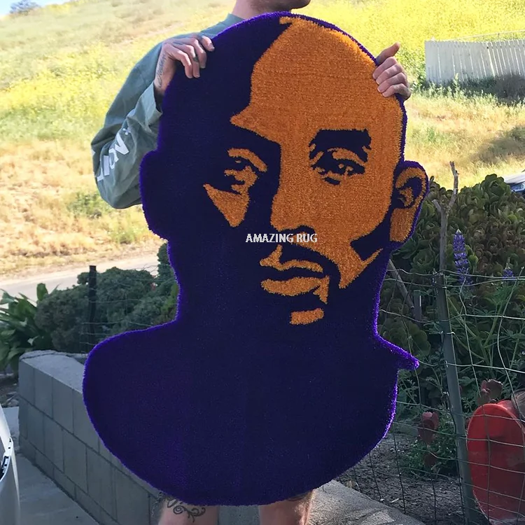 Знаменитый корейский киноигра красный логотип дизайн персонажа под заказ вырезанный вручную ворсовый коврик для ног