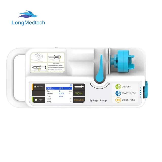 Veterinary syringe pump for medical use Infusion Pump rechargeable battery injection pump