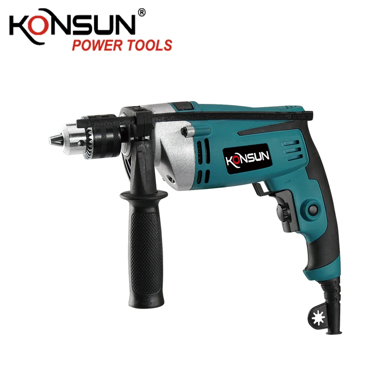 KONSUN China 13mm impact drill driver 600w/710w high quality power tools Electric Handle Impact Drill