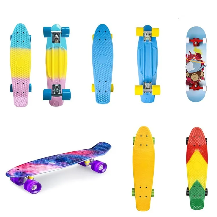 Customized Design Skateboard for Kids/men Outdoor longboard with plastics bracket from shenzhen factory