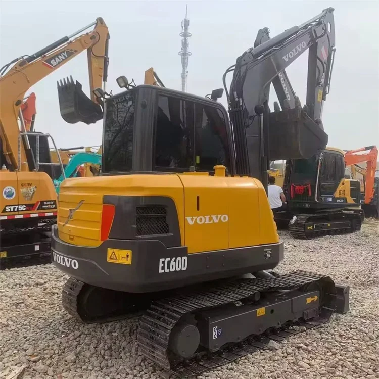 Используется Подержанный Volvo Ec60d Ec60 6 тонн небольшой мини гидравлический гусеничный экскаватор машина для продажи