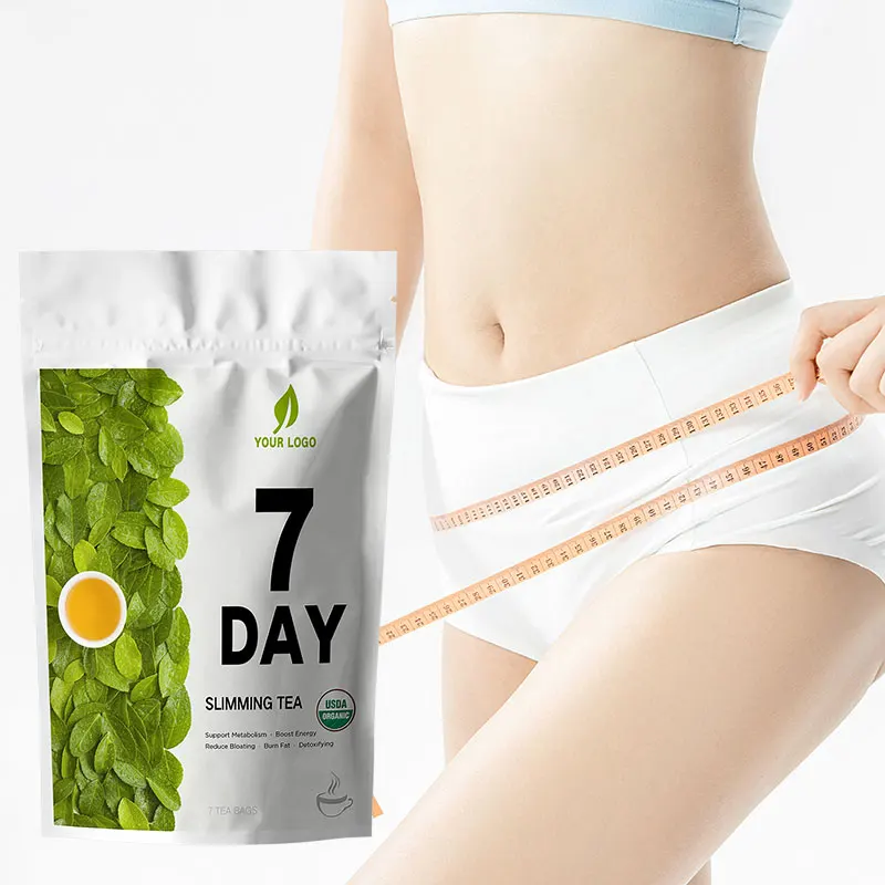 OEM Wholesale Private Label 7 Days Detox Slimming Tea Herbal Diet Tea Flat Tummy Body Shaped Fast Weight Loss Tea