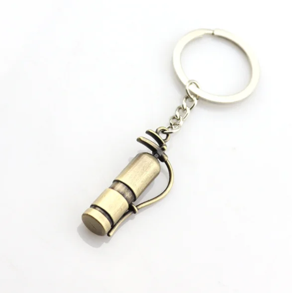 Изготовленная на заказ плакировка золота Огнетушитель позолоченный брелок