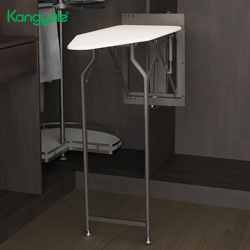 Kangyale Wardrobe New Wall Mounted Ironing Board Pull Out Retractable Folding Ironing Board