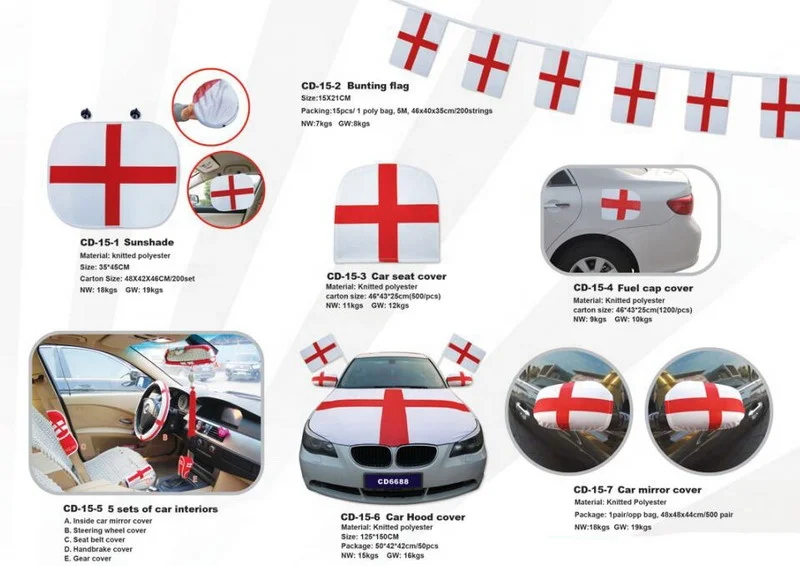 EM 2024 England soccer fans cap with 3 football on top UK