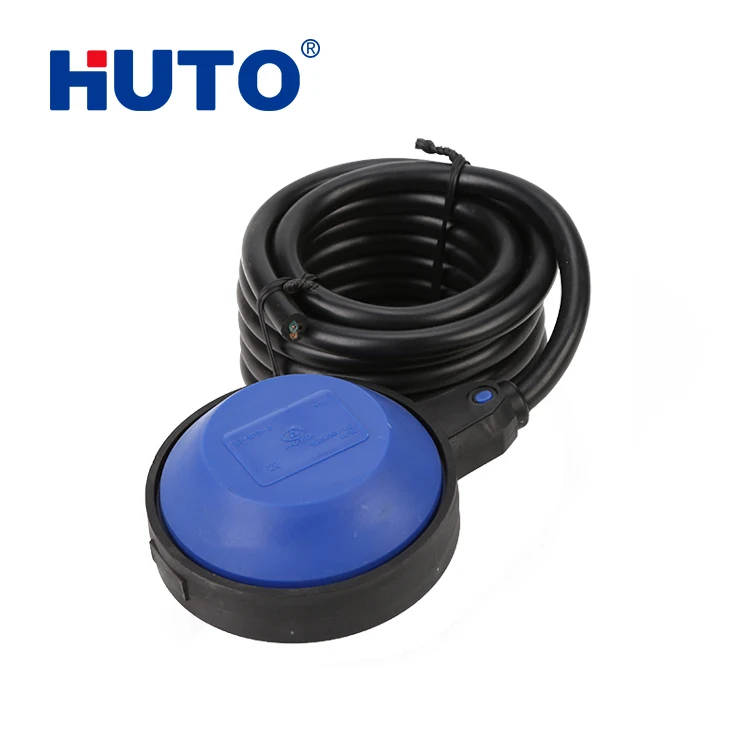 adjustable float switch pvc/rubber 10m cable float level switch for water treatment