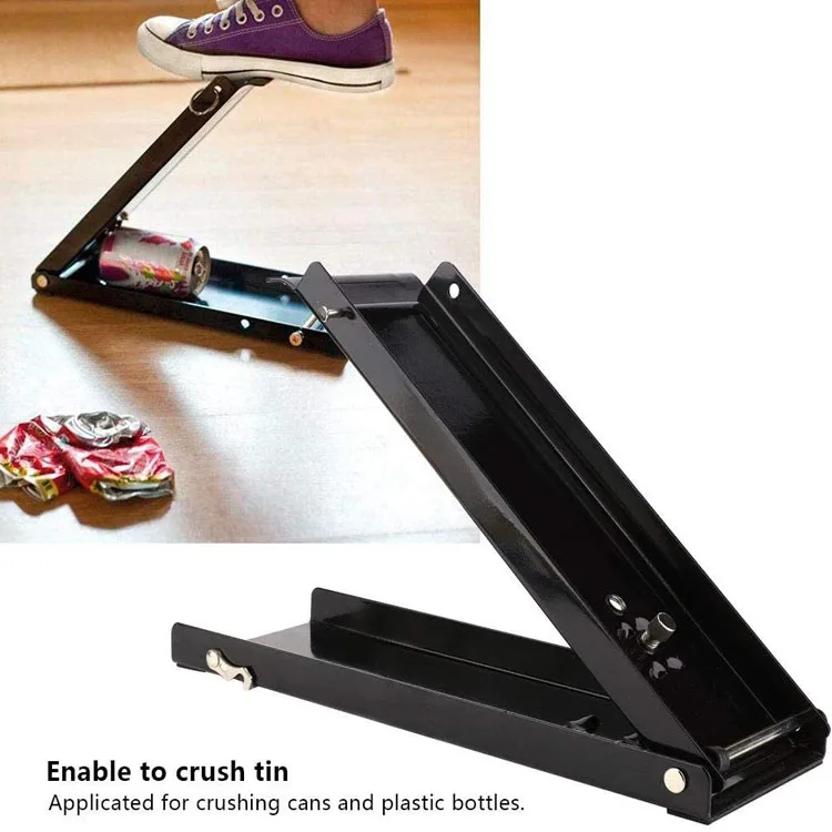 Cylinder Foot Operated Pneumatic Can Crusher Soda Beer Bottle Aluminium Can Crusher Recycling Tools Automatic Air Can Crusher
