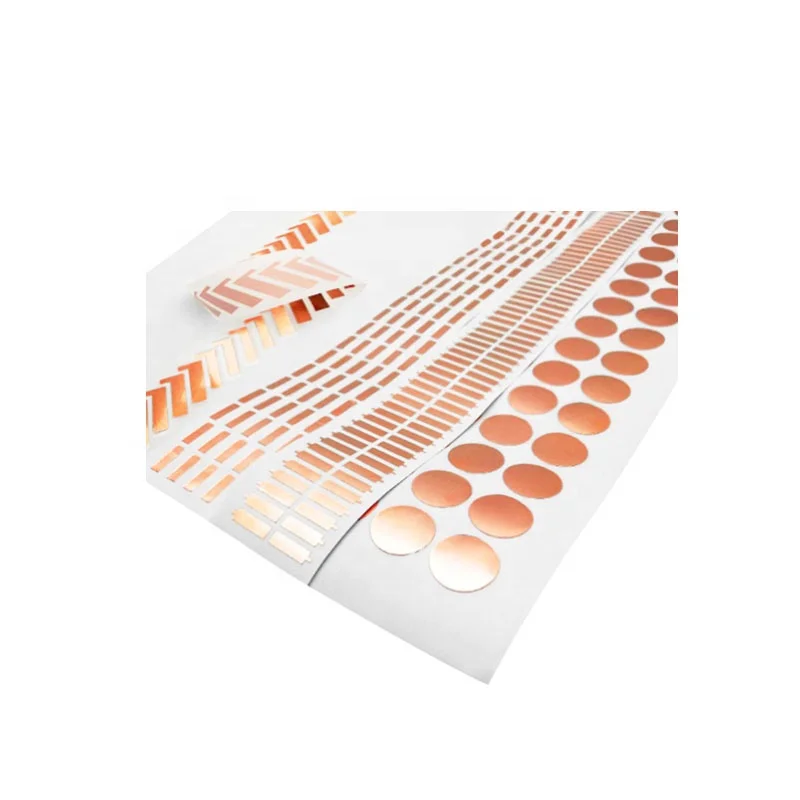 China Copper Foil  Die cut High Temperature Resistance Single Conductive Adhesive Shielding Tape