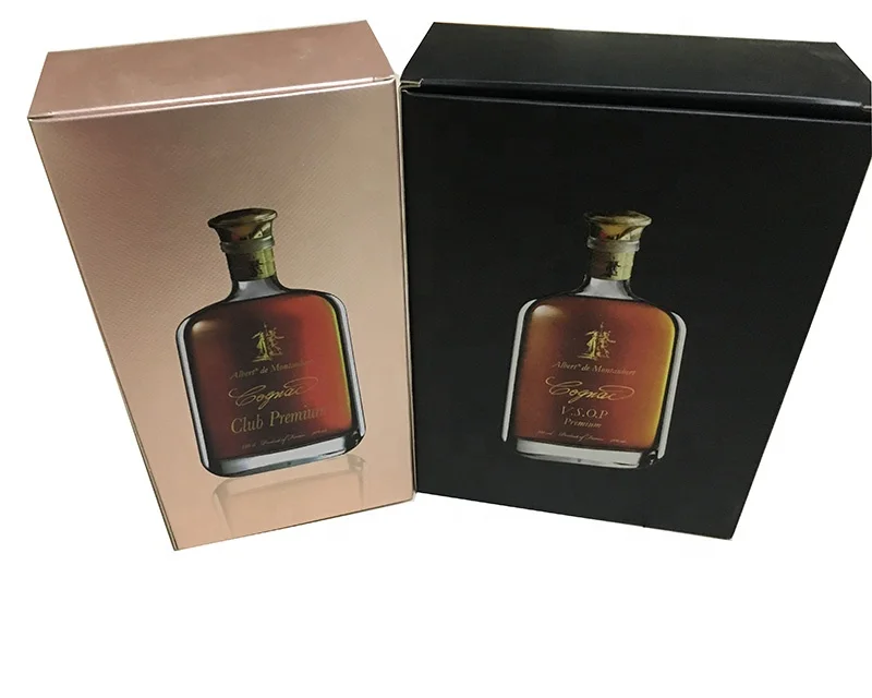 Custom print full embossed texture background wine boxes Customized paper wine boxes with paper compartment holder