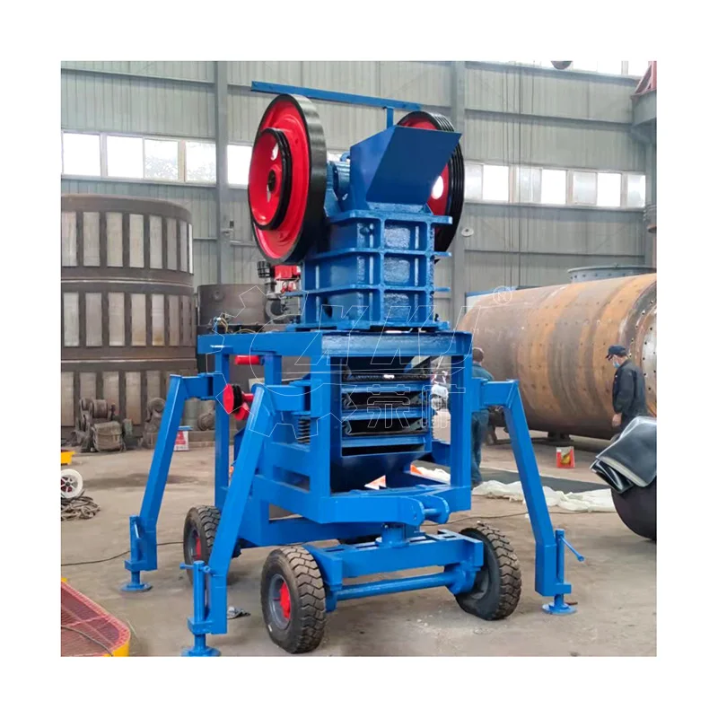 portable 10-20tph rock stone aggregate pe250x400 jaw crusher machine with vibrating screen