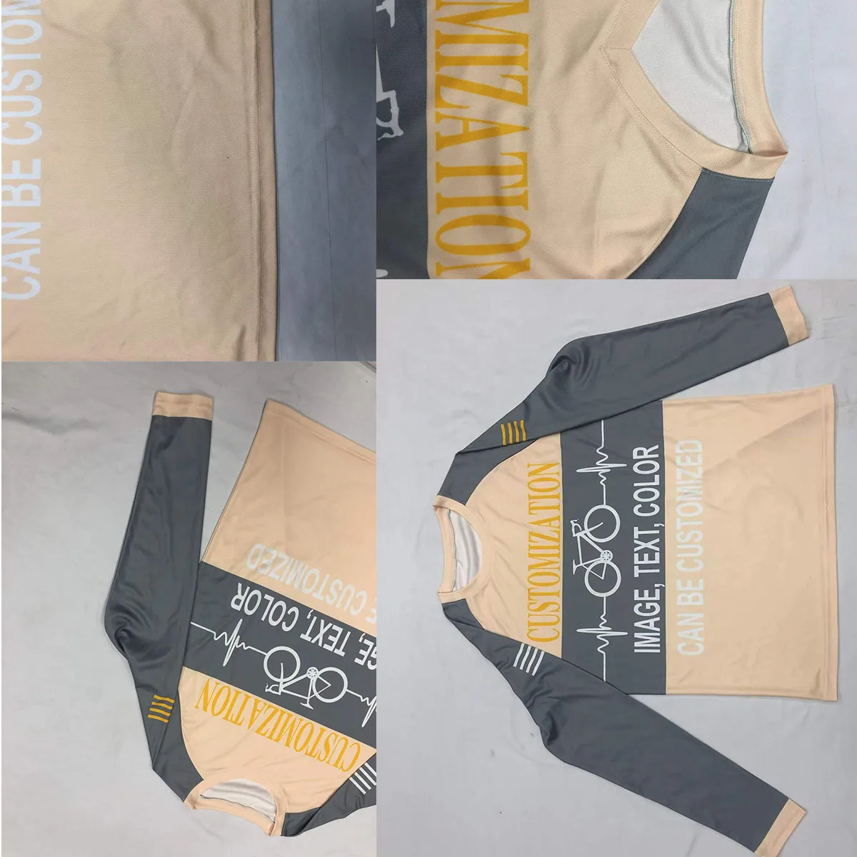 HIRBGOD Customizable One By One Mountain Bike Downhill Mtb Bicycle Shirts Jersey Wear Apparel Outfit Sportswear Clothing Clothes