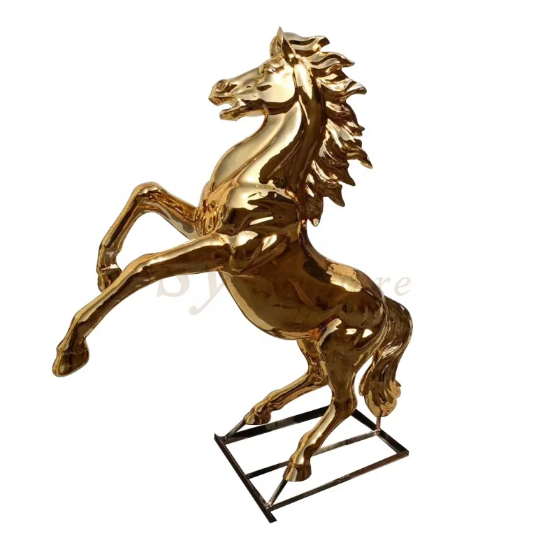 Fiberglass Horse Sculpture Fiberglass outdoor sculpture for Garden Sculpture Animals outdoors Fiberglass For sale