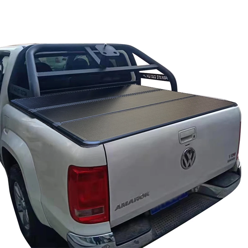 Zolionwil Hard Tri fold Tonneau Cover Pickup Truck Tonneau Bed Cover for VW AMAROK 2016+
