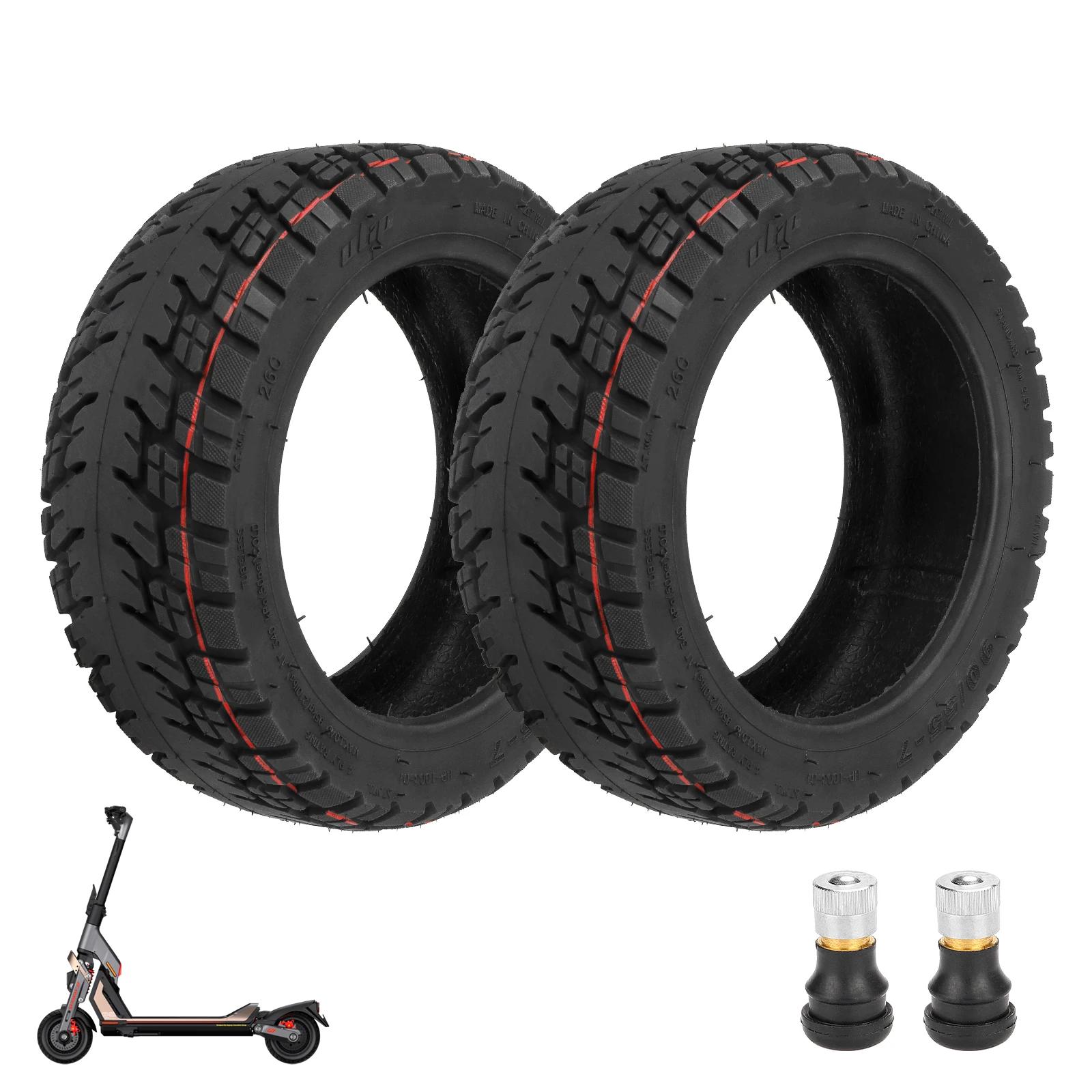 Ulip 2PCS 90/55-7 Off-Road Tubeless Tire For Segway Ninebot GT1 GT2 Electric Scooter 11 Inch Vacuum Tires Replacement Wheel Part