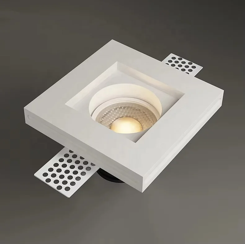 Modern LED gypsum lamp, intelligent embedded ultra-thin ceiling gypsum anti glare spotlight for living room corridors