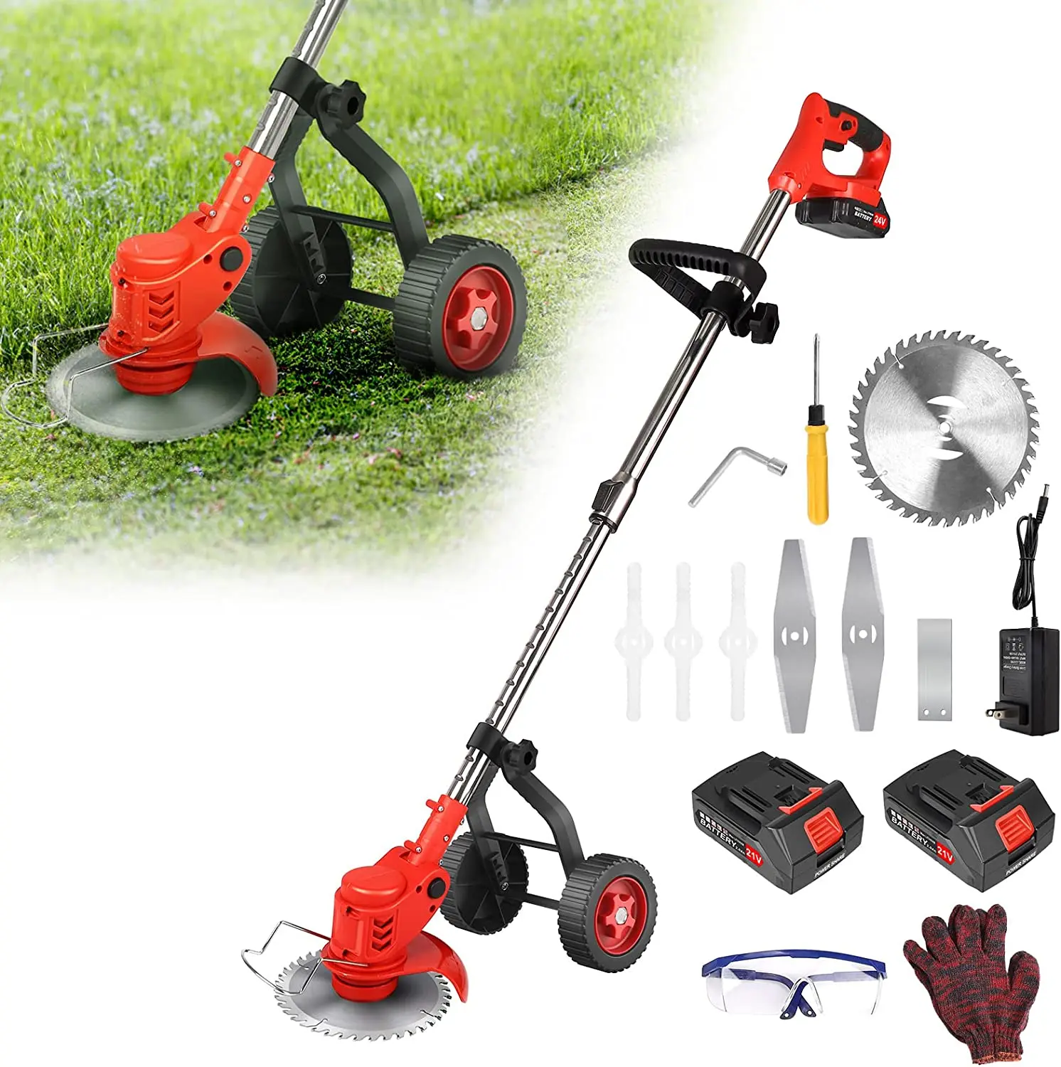 MV-GT01 Hot Selling 18V / 20V Cordless Grass Cutter Power String Trimmer brush cutter lawn mower