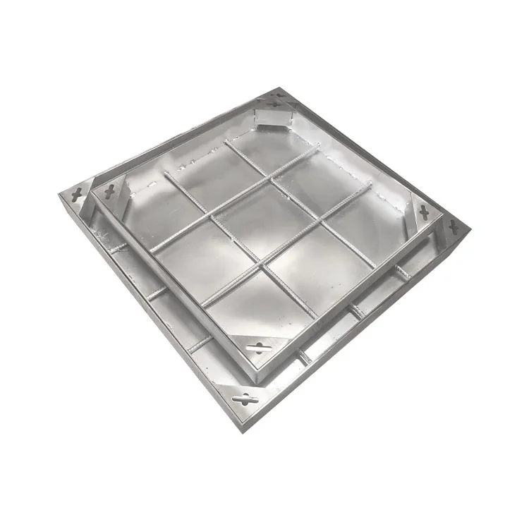 Stainless Steel Invisible Manhole Cover 304/201 Decorative Manhole Cover Square Paved Manhole Cover