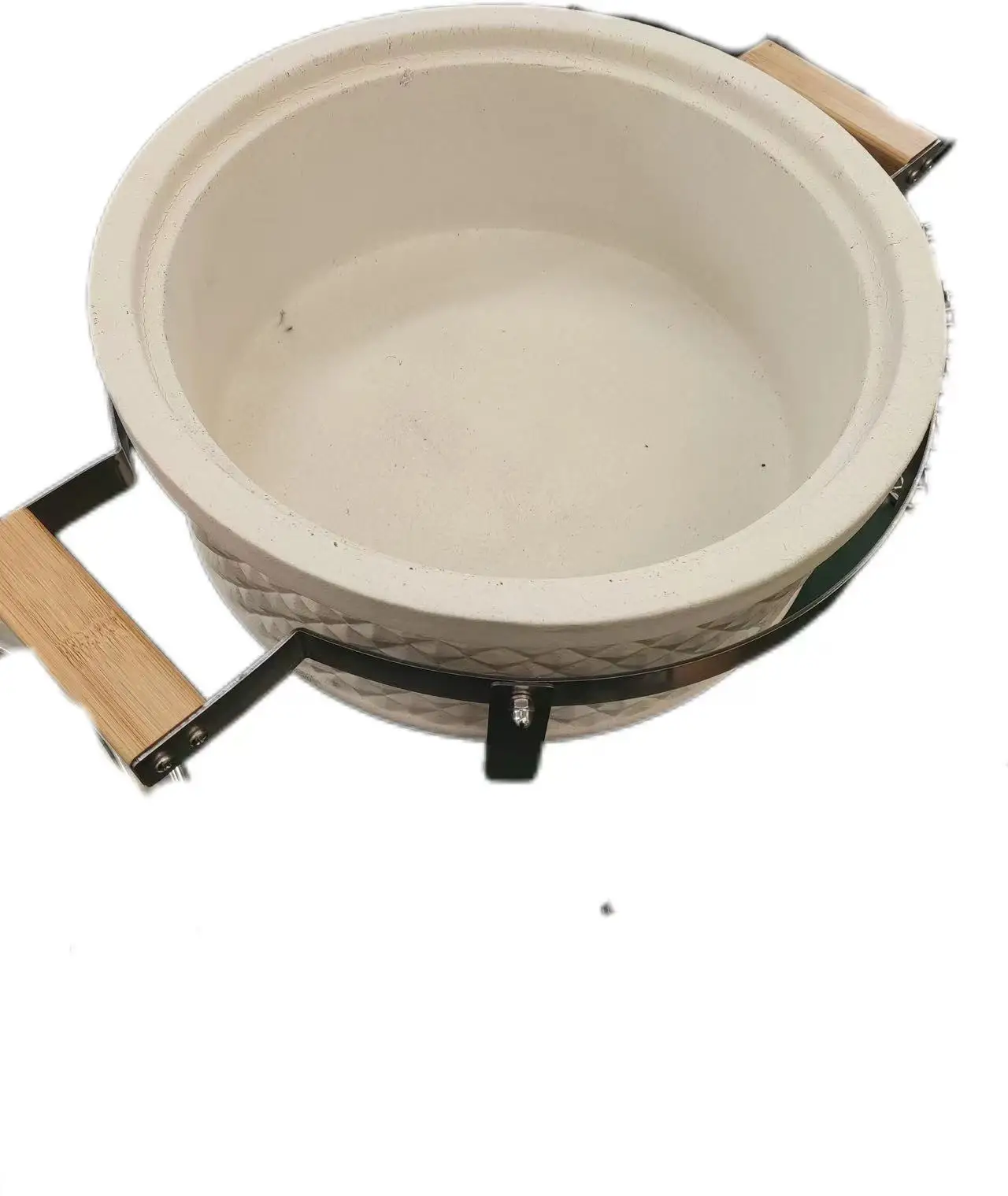 MCD Factory Direct Supply New Design Korean Rounded BBQ Kamado Ceramic Grill Tables   wh