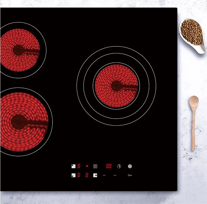 2024 New Production Three Pot Head Cook Different Food Together Induction Cooker Induction Cooktop