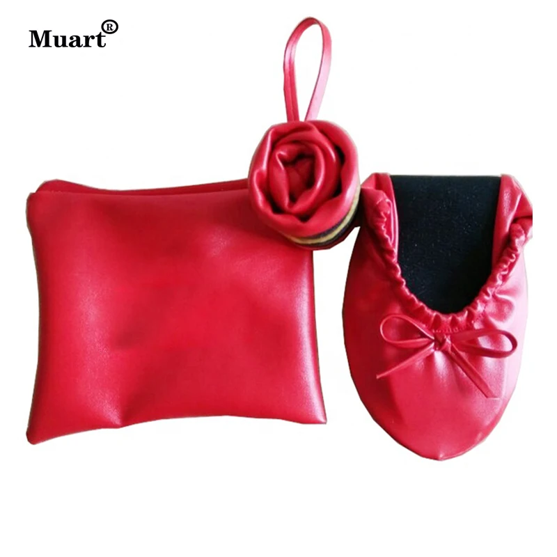 2021 factory direct sales Women gold ballet flats roll up ballerina shoes for party dance