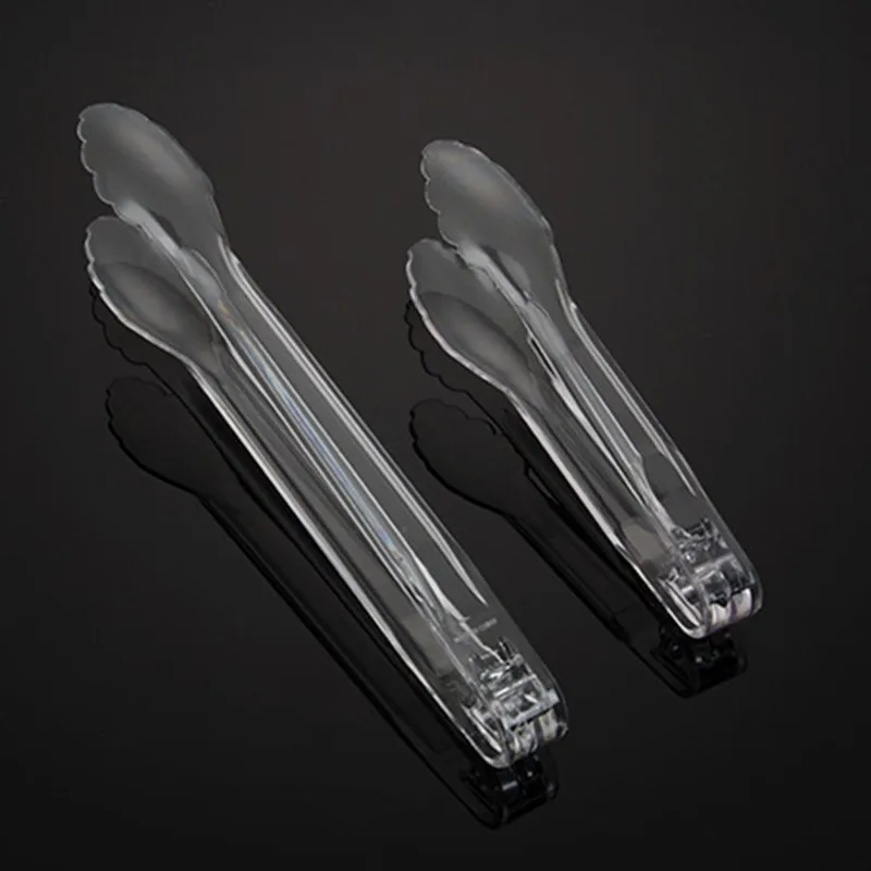 Акриловые пластиковые щипцы для еды, Нескользящие щипцы для салата, фруктов, торта, хлеба, Сервировочные щипцы