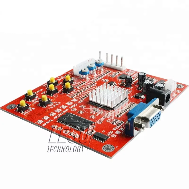 CGA to VGA converter board for video, high definition converter card from CGA to VGA for game machine
