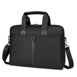 Quality Waterproof 15 inch crossbody custom logo  Messenger Business Micro Leather Briefcase Men Laptop Bag
