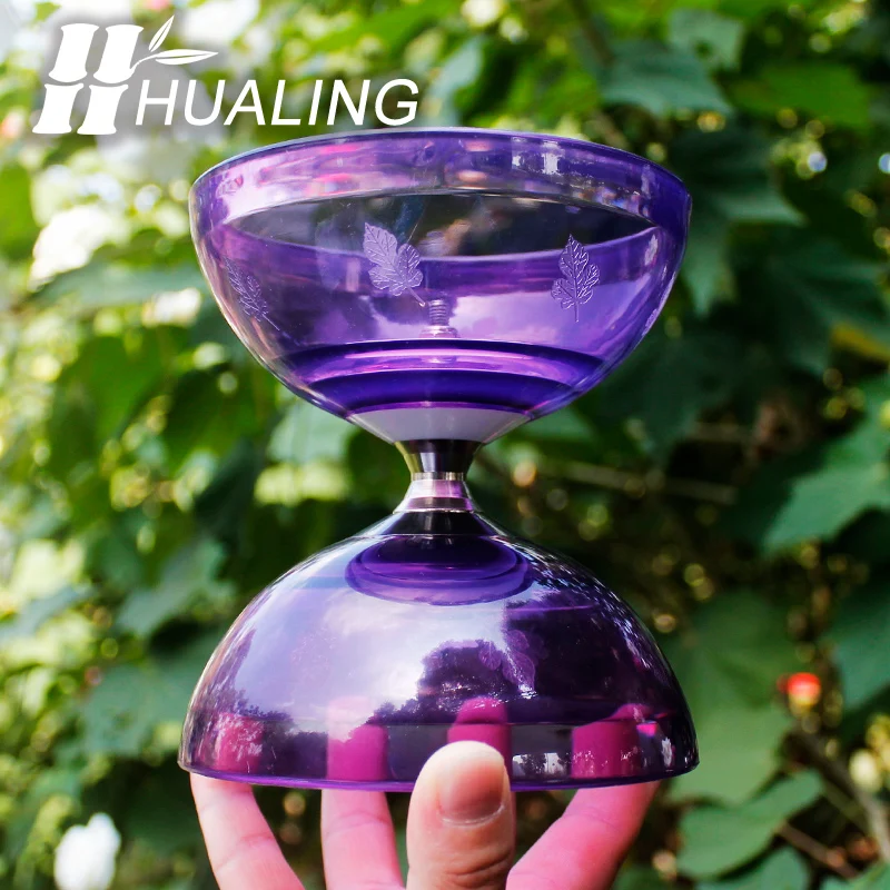 Original Factory Juggling Club Bearing Transparent crystal Color Diabolo chinese yoyo
