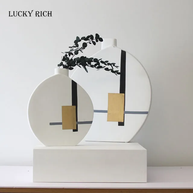 
High Quality Special Design Unique Home Decoration Ceramic Porcelain Flower Vase Wholesale 