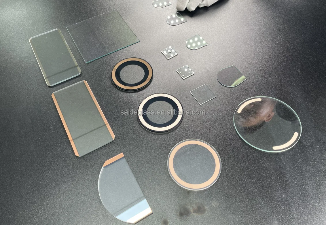 ITO FTO conductive coating glass optical glass 50*50*1.1 / 3.2 mm for Lab