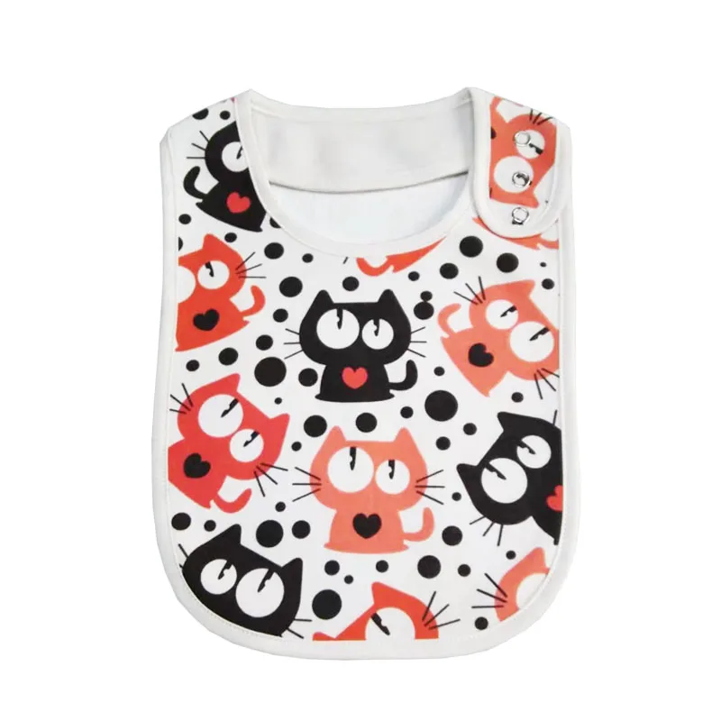 High quality 100% cotton terry towel fabric large baby bandana drool bib