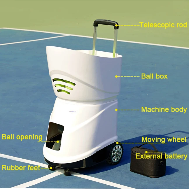 Portable Professional Intelligent Automatic Launcher Maquina Lanza Pelotas De Tenis
