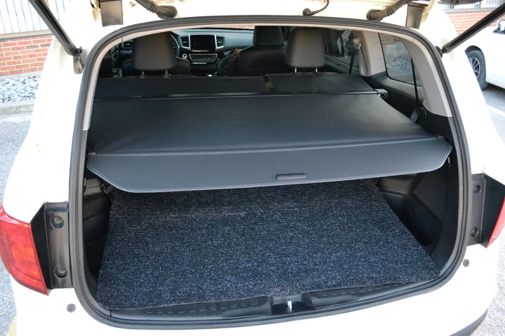Car Accessories RetractableFactory Style PVC Cloth Gray Cargo Cover for Honda Pilot 16-19