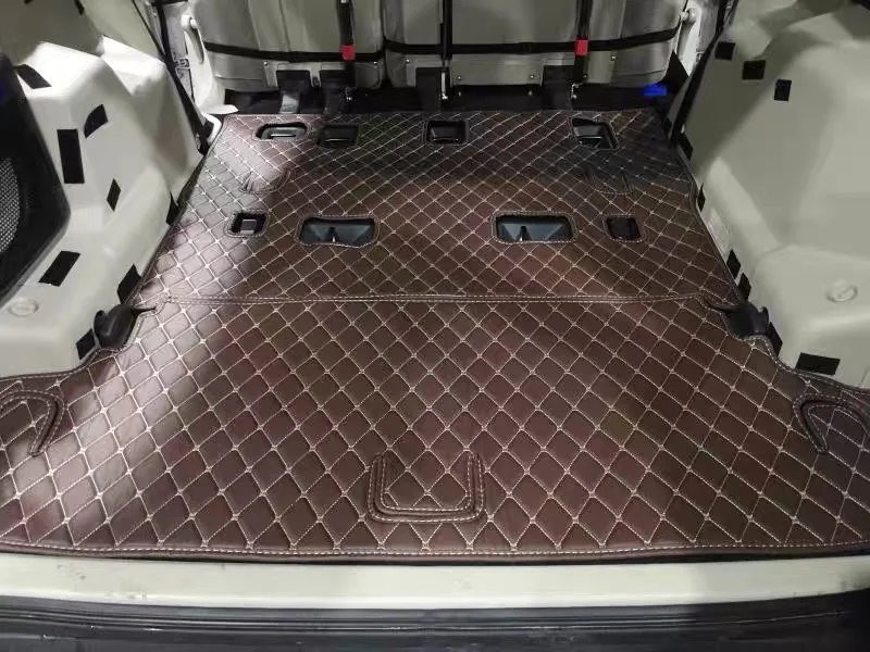 Factory Wholesale Luxury Custom Leather Trunk Mat For Mitsubishi Pajero V73 V93 V97 Car Trunk Floor Carpet
