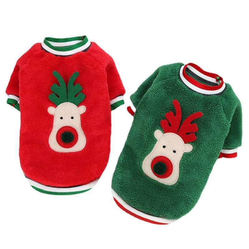 Christmas Warm Pet Dogs Clothes S-xxl Clothes Pet Vest Puppy French Bulldog Costume Poodle Pet Costume Winter Costume