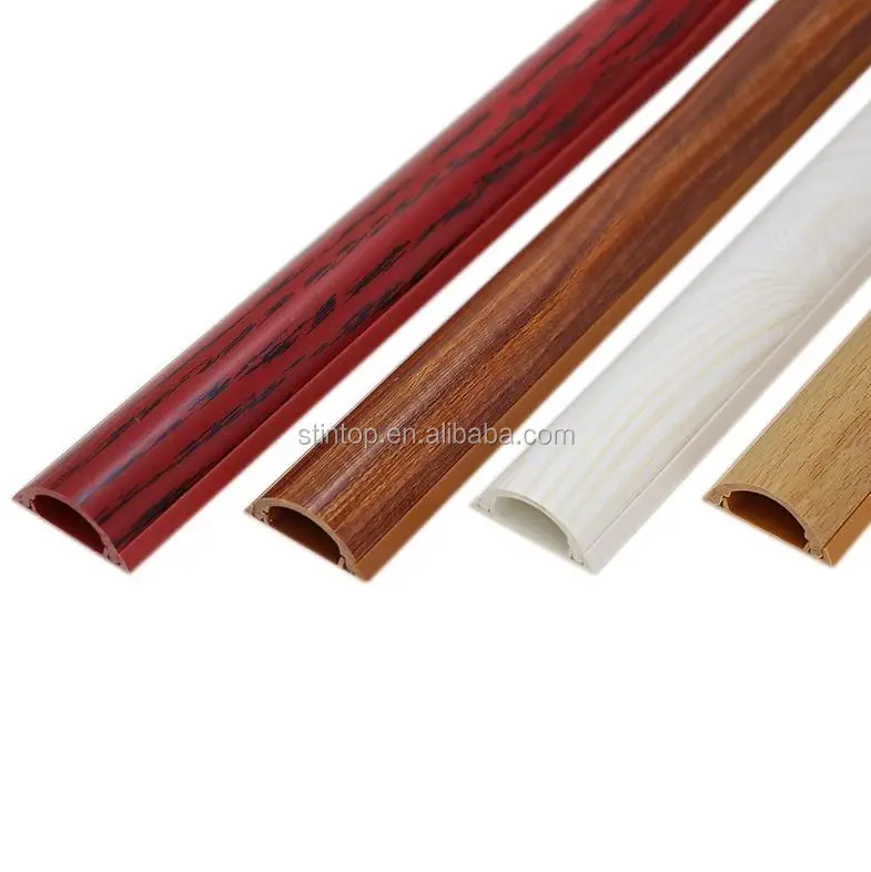 PVC Plastic floor wire ducts electrical network Cable Trunking pvc black cable trunking