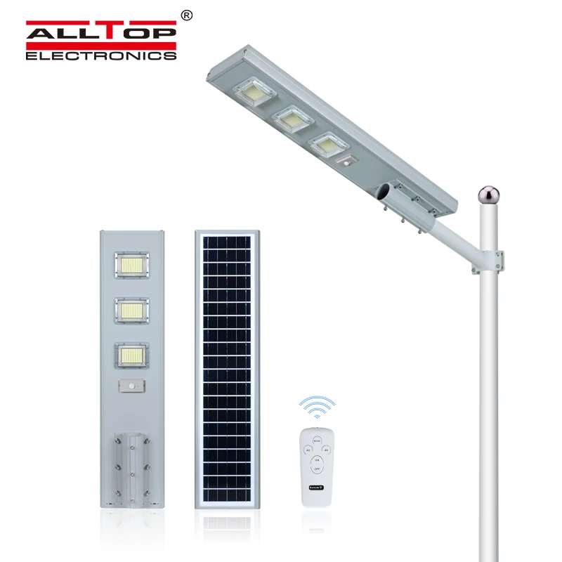
ALLTOP High power aluminum housing IP66 60w 120w 180w 240w all in one solar led streetlight 