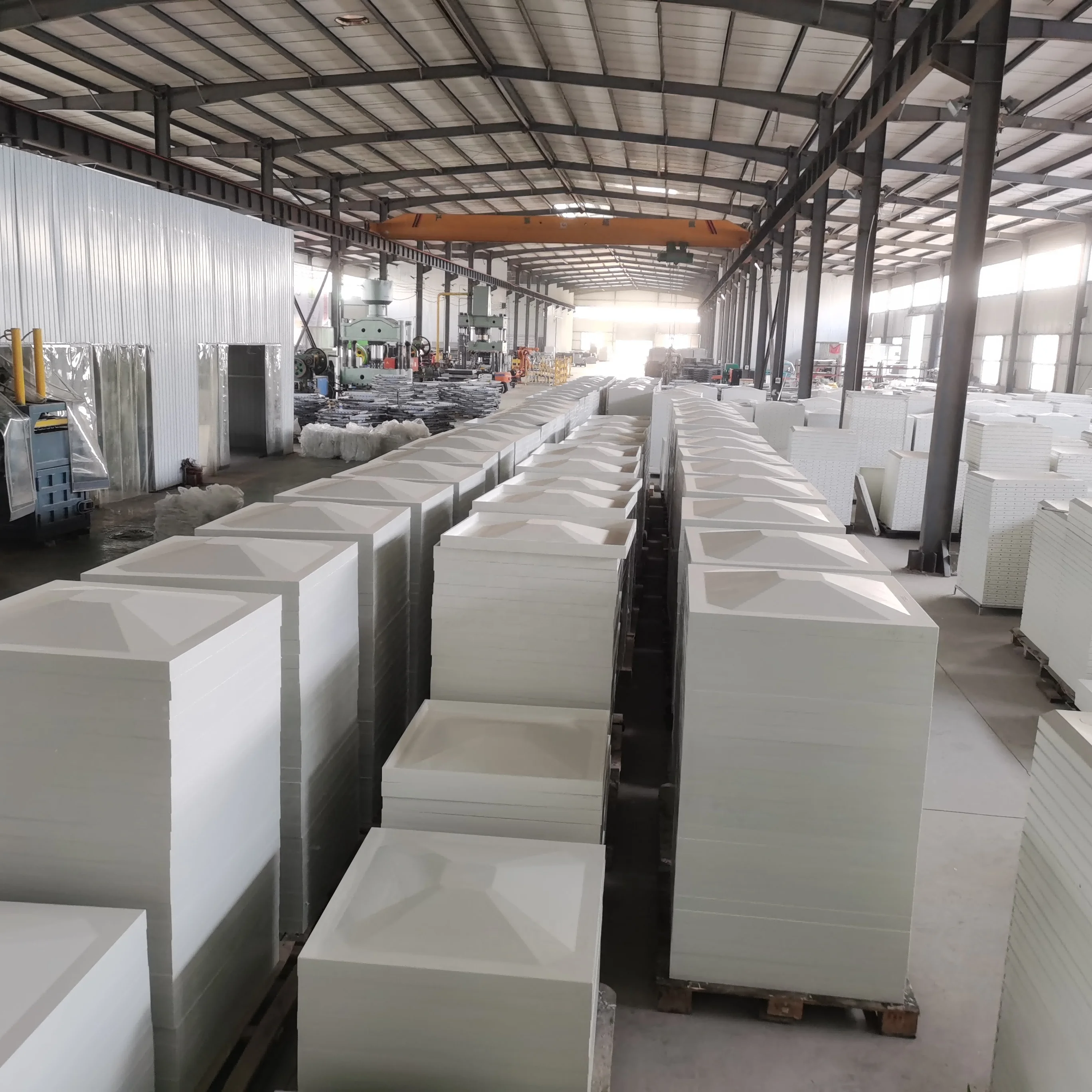 Square grp Premium customized size  frp water storage tank for drinking /cold water